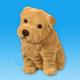Flocked Puppy Coin Bank