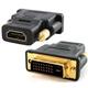 DVI male to HDMI female Adaptor with gold contacts