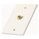 Single Coaxial Wall Plate Up To 3Ghz transfer (Ivory)