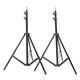 3 - 7 foot Photography Light Tripod w/ 7in Lamps - (pair)