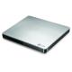 LG Electronics 8X USB 2.0 Super Multi Ultra Slim Portable DVD Rewriter External Drive with M-DISC Support for PC and Mac, Silver