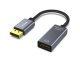 DisplayPort male to  HDMI female Adapter, Gold Connectors, Braided Cable