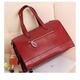 Ladies' PU Leather Handbag Tote Bag Satchel Shoulder Bag [Wine Red]