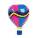 Multi Colored Hot Air Balloon Inflatable w/ Stripes [20in]