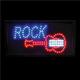 Light-Up LED Guitar Rock Sign  - 10 x 19