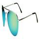 One Way Mirror Aviator Sunglasses - UV400, Shatter Resistant (Jade)