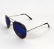 Mirror Aviator Sunglasses - UV400, Shatter Resistant (Deep Blue)
