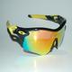 Black / Yellow Radar Lock Sunglasses Durable - Flexable Active Wear - Extra Lens