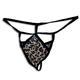 Leopard Style Petite G-String Panties for Ladies w/ egg pocket