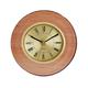 Blonde bead wood finish clock w/ 3 inch dial