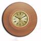 Blonde cove wood finish clock w/ 2 inch dial