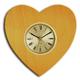 Blonde Heart Clock with 2 inch dial