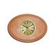 Blonde Oval Bead Wood Finish clock w/ 2 inch dial