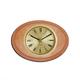 Blonde Oval Bead Wood Finish clock w/ 3 inch dial
