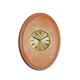 Blonde Verticle Oval Bead Wood Finish clock w/ 2 inch dial