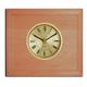 Blonde Horizontal Bead Wood Finish clock w/ 3 inch dial
