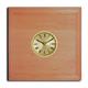 Blonde Square Bead Wood Finish clock w/ 2 inch dial