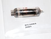 shopbestlove: Vintage Sylvania 35W4 Electron Radio Tube - 1950's