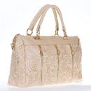 shopbestlove: Ladies' Lace PU Leather Handbag Tote Crossbody Shoulder Lace - Beige