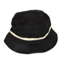 shopbestlove: Black Bucket Hat With Khaki Stripe