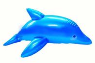 shopbestlove: 40 in Inflatable Dolphin - Assorted Colors - Pastel Blue / Pastel Pink