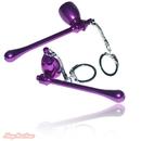 shopbestlove: Mushroom Pipe Key Chain [purple]