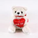 shopbestlove: Plush White Bear w/ I Love You Heart