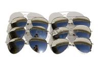 shopbestlove: Aviator Chrome One Way Mirror Lens Sunglasses ( 6 Pk)