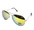 shopbestlove: One Way Mirror Aviator Sunglasses - UV400, Shatter Resistant (yellow)