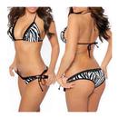 shopbestlove: Black And White Tiger Style Bikini Set - one size for all