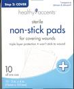 shopbestlove: Healthy Accents Sterile Non-Stick Pads for covering wounds, triple layer 