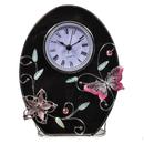 shopbestlove: Glass Butterfly Desk Clock 6in