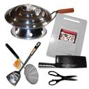 shopbestlove: Eight Piece Steel Wok Set