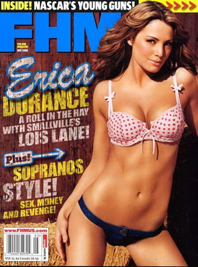 FHM Erica Durance Inside! Nascars Young Guns!: May 2006