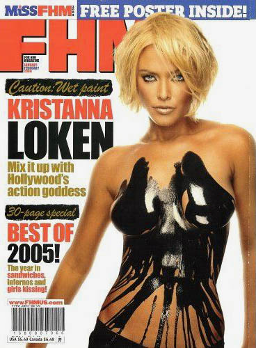 FHM Caution: Wet Paint Kristanna Loken February 2006