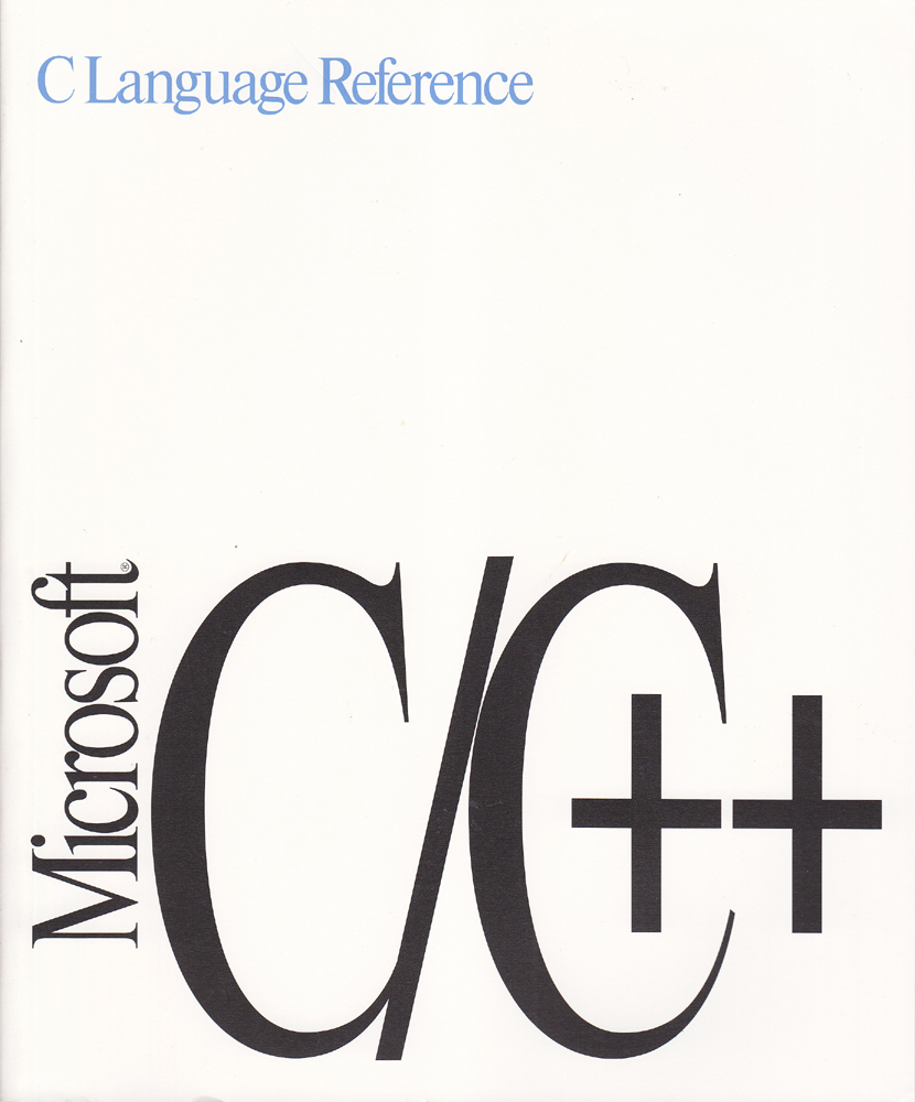 Microsoft C/C++ - C Language Reference version 7.0 - Microsoft - version 7.0 - 1991 - Paperback - Microsoft Corporation