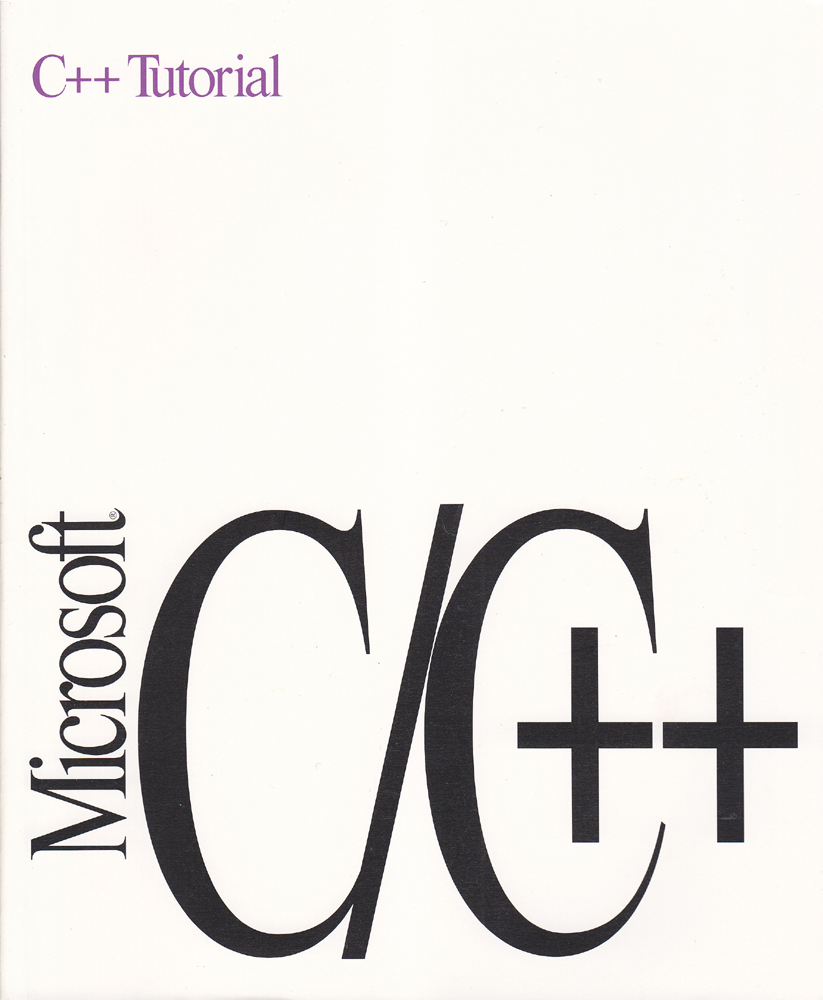 Microsoft C/C++ - C++ Tutorial version 7.0 - Microsoft - version 7.0 - 1991 - Paperback - Microsoft Corporation