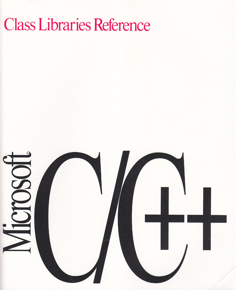 Microsoft C/C++ - Class Libraries Reference version 7.0 - Microsoft - version 7.0 - 1991 - Paperback - Microsoft Corporation