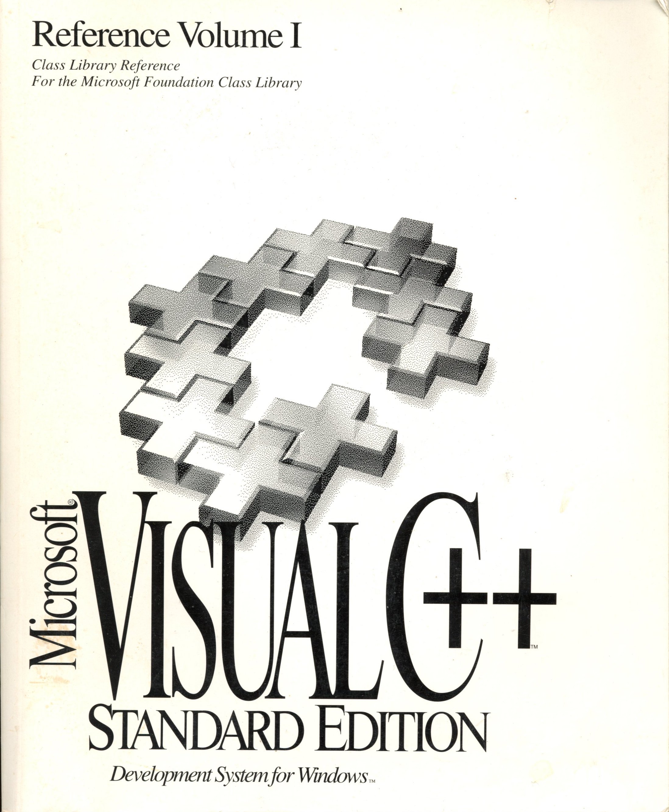 Microsoft Visual C++ Development System For Windows. Reference Volume I - Class Library Reference - Microsoft Corp. - Standard Edition - 1993 - Paperback - Microsoft