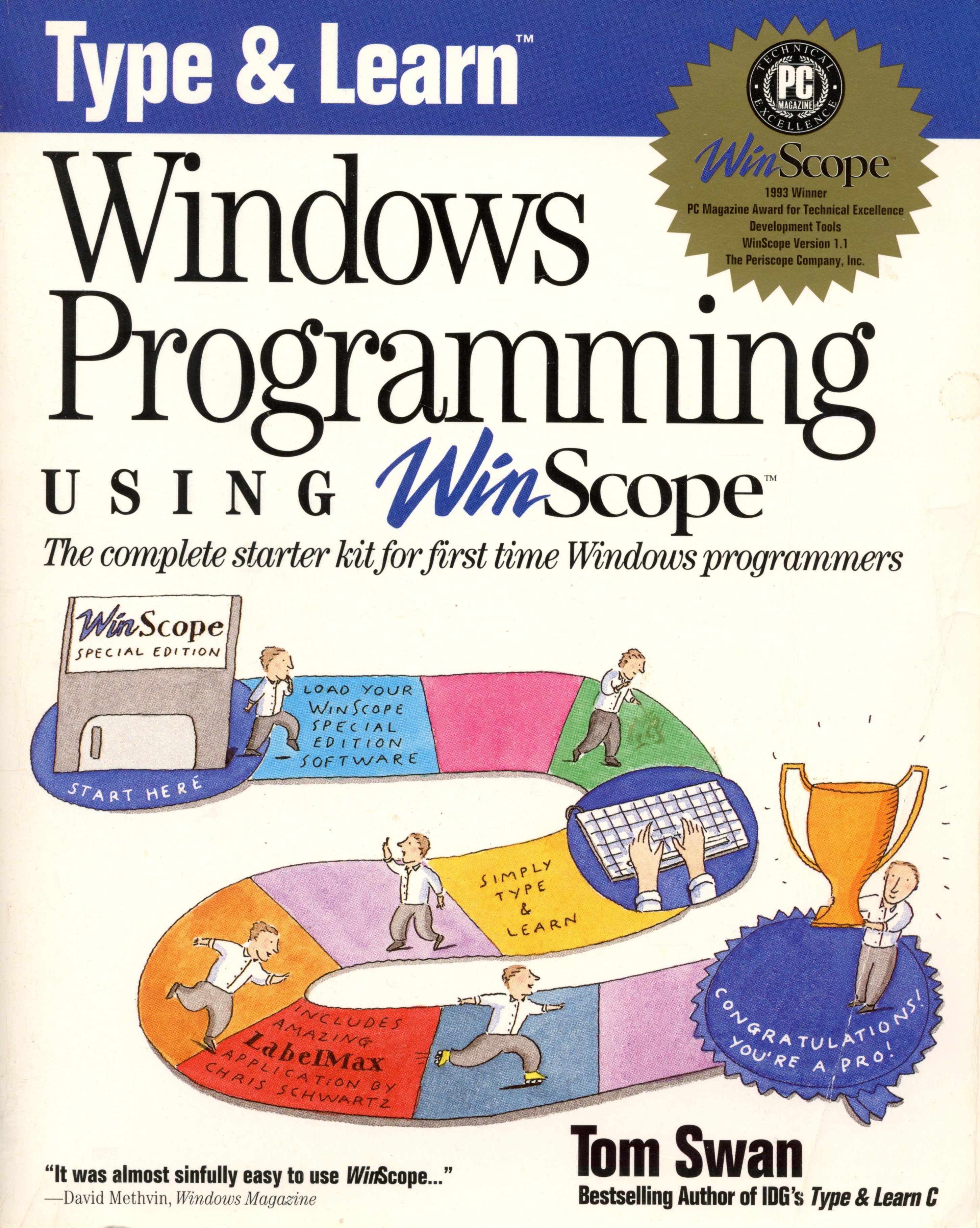 Type & Learn Windows Programming Using Winscope - Tom Swan - 1994 - Paperback - IDG Books