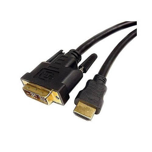 DVI to HDMI Shielded Cable Gold Plated 6ft Male-Male