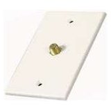 Single Coaxial Wall Plate Up To 3Ghz transfer (Ivory)