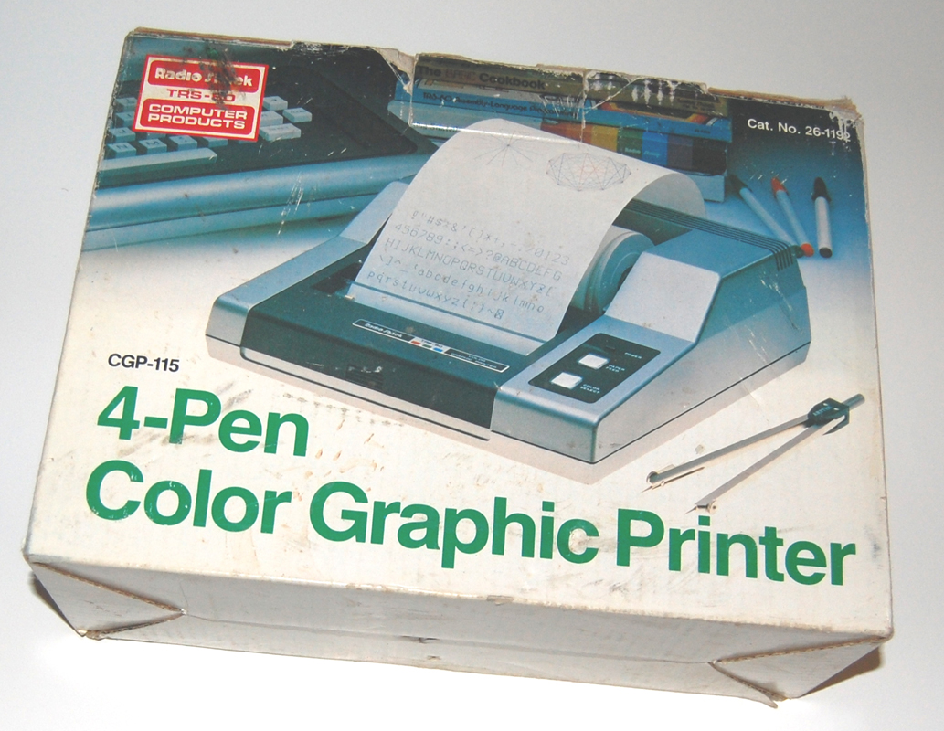 TRS-80 CGP-115 Color Graphic Plotter / Printer Radio Shack Tandy