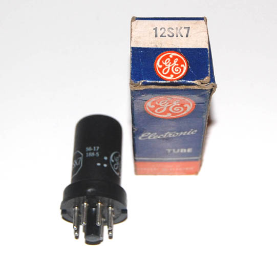 GE 12SK7 Electron Tube - 1950's