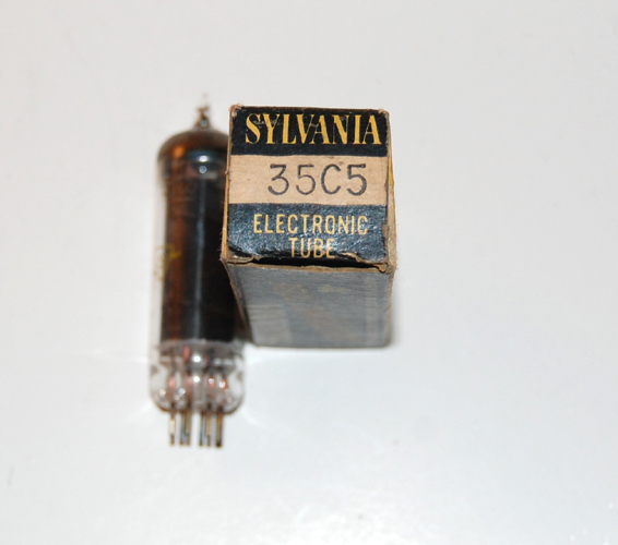 Vintage Sylvania 35C5 Electron Tube - 1950's