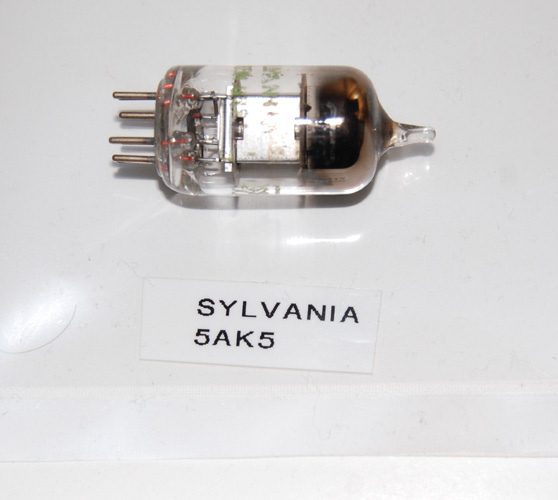 Vintage Sylvania 5AK5 Electron Tube - 1950's