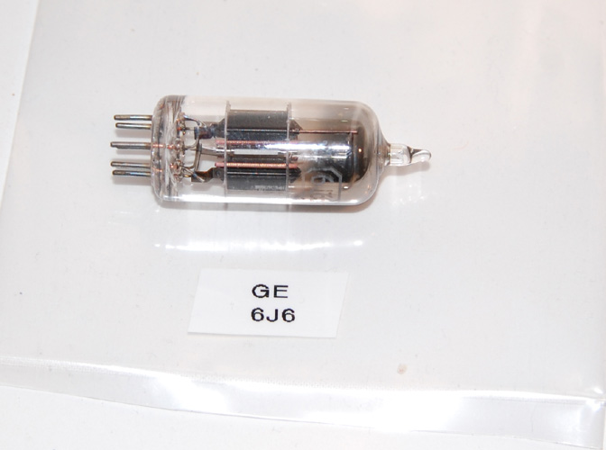 Vintage GE Electron Tube 6J6 - 1950's