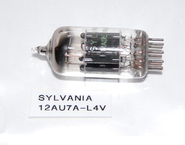 Vintage Sylvania 12AU7A/L4V  Electron Tube - 1950's