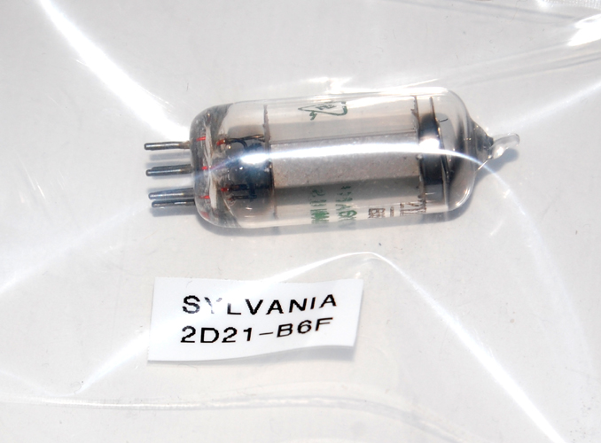 Vintage Sylvania  2D21/B6F Electron Radio Tube - 1950's