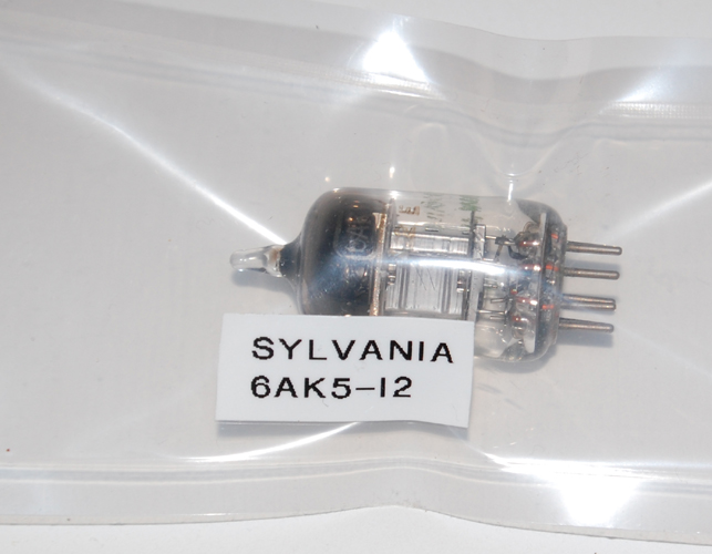 Vintage Sylvania  6AK5/12 Electron Radio Tube - 1950's